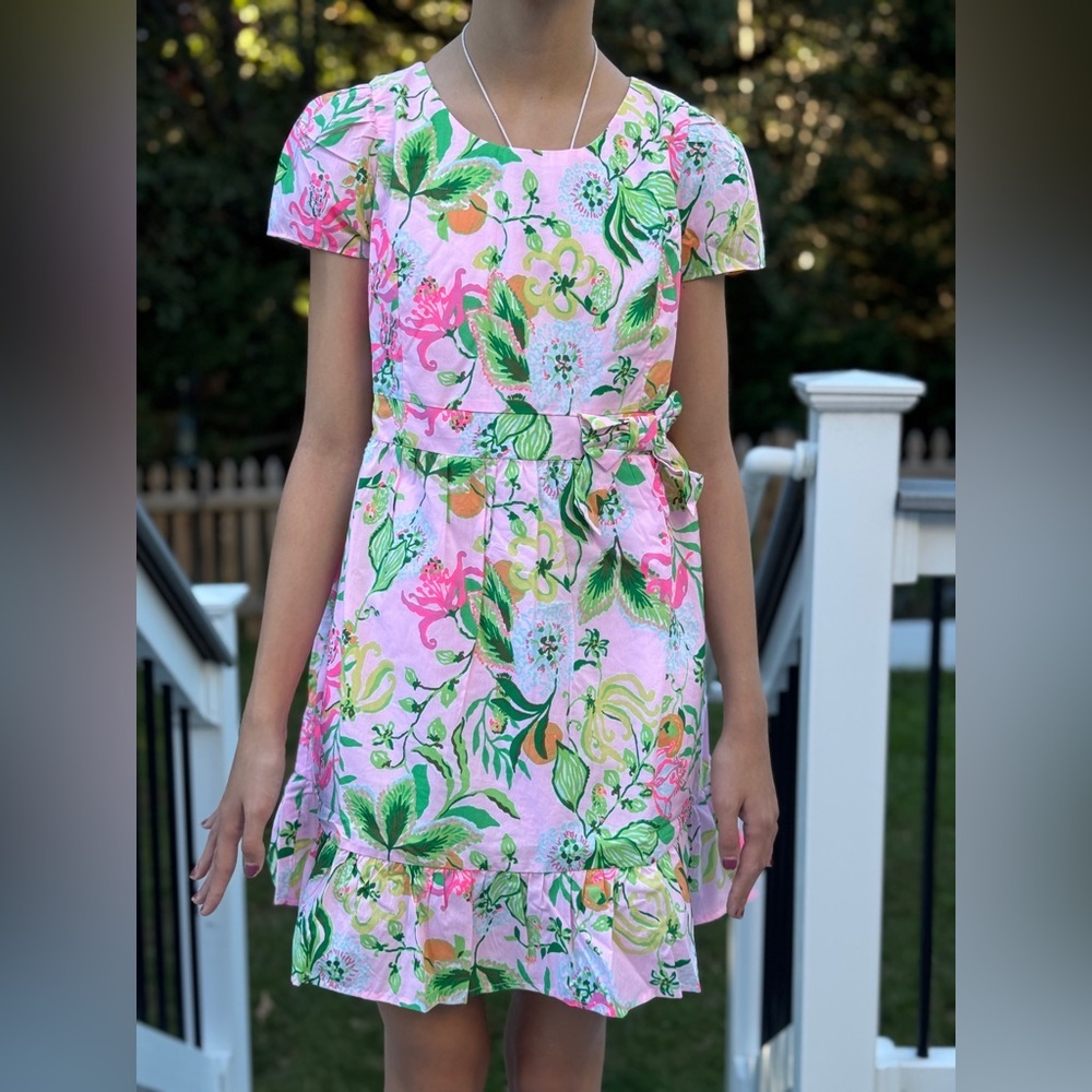 Lilly Pulitzer Girls Alexandra Cotton Dress size 14